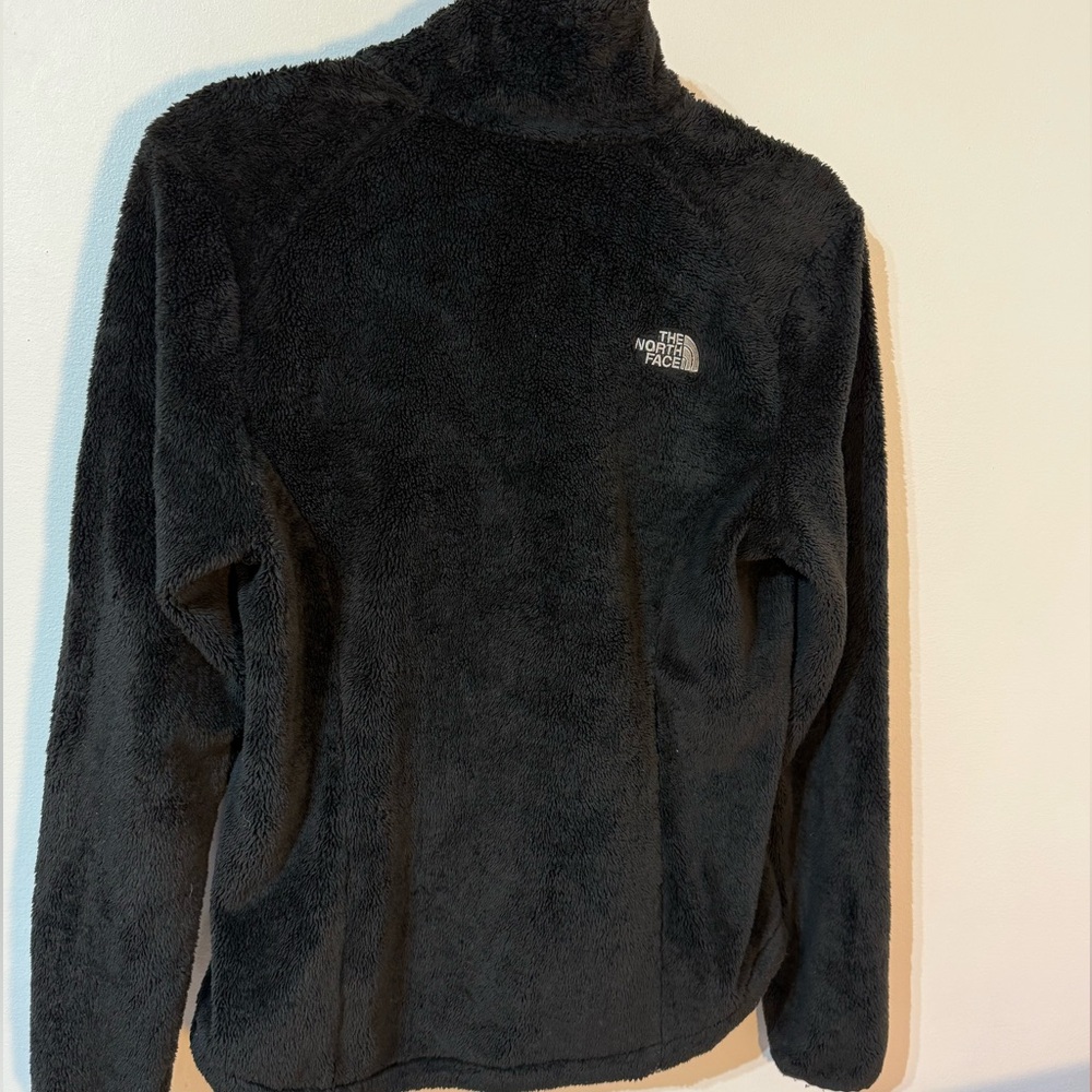 The North Face Black Teddy Bear Fleece Zip Jacket Womens size Medium - Picture 5 of 5
